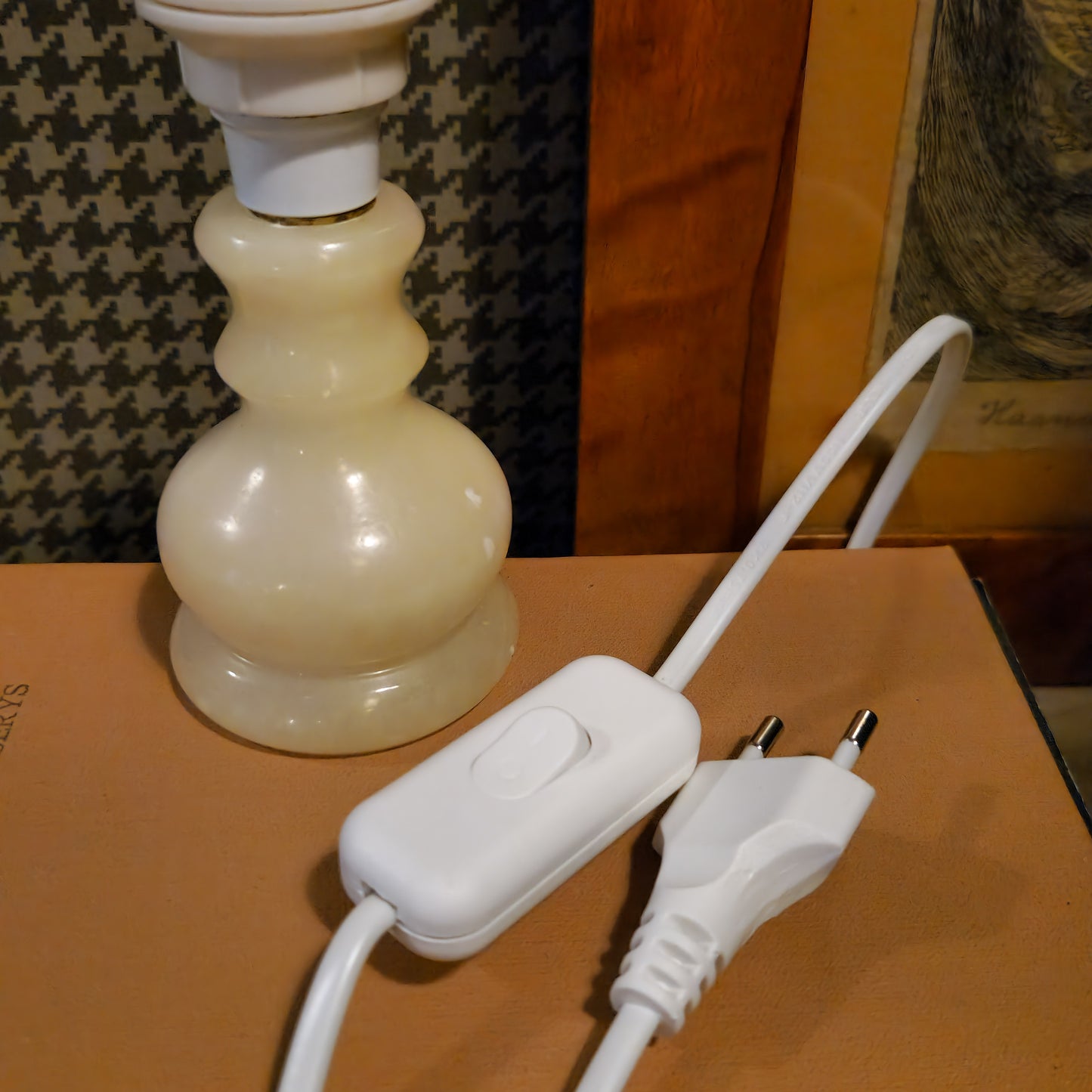Tiny Alabaster Table Lamp