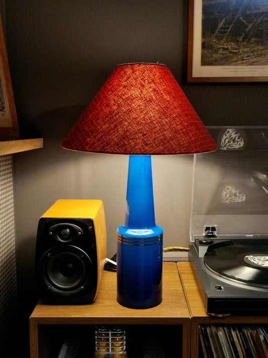 Blue Glass Table Lamp