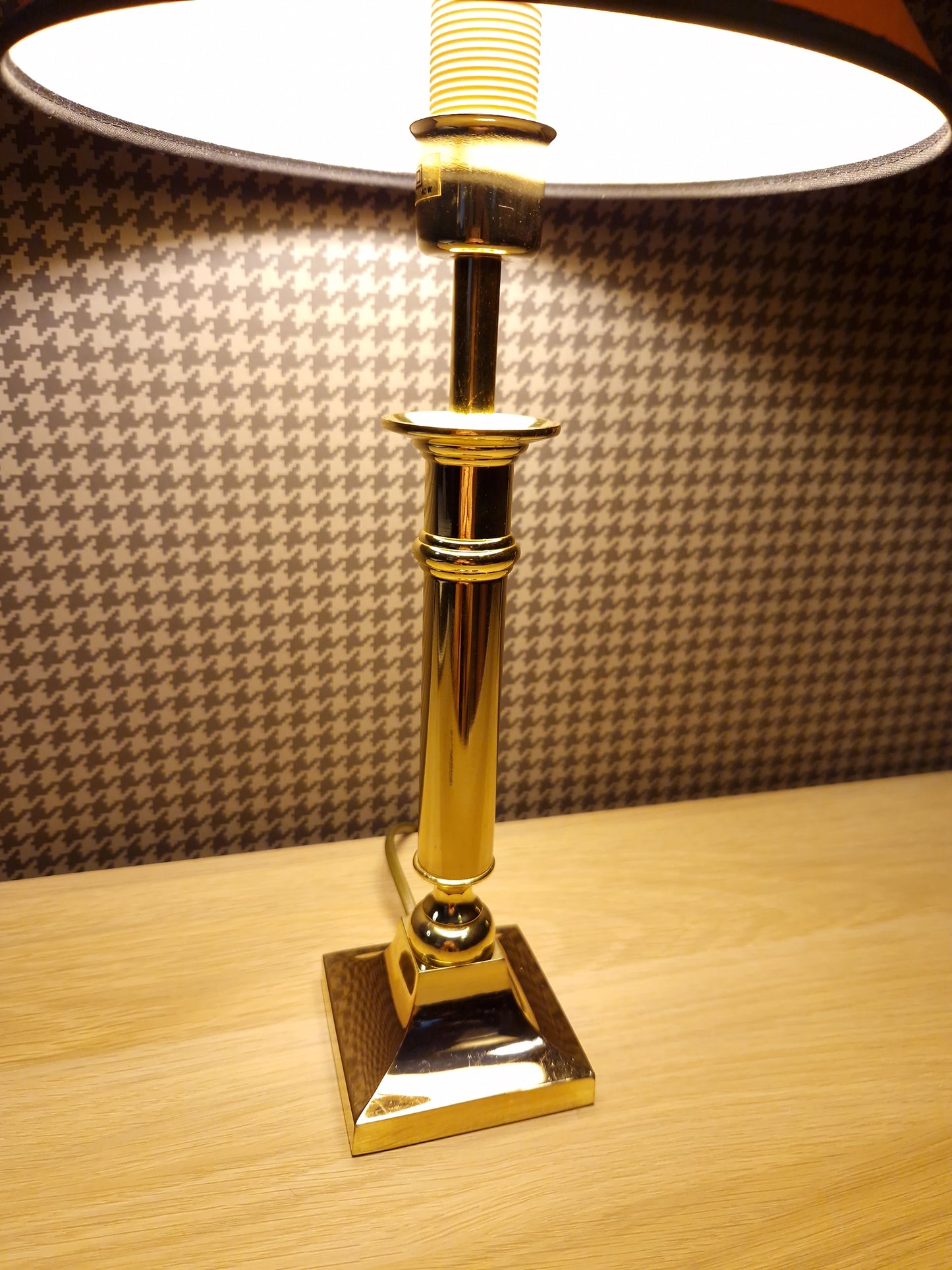 Brass table lamp