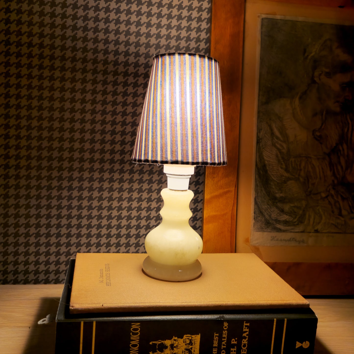 Tiny Alabaster Table Lamp