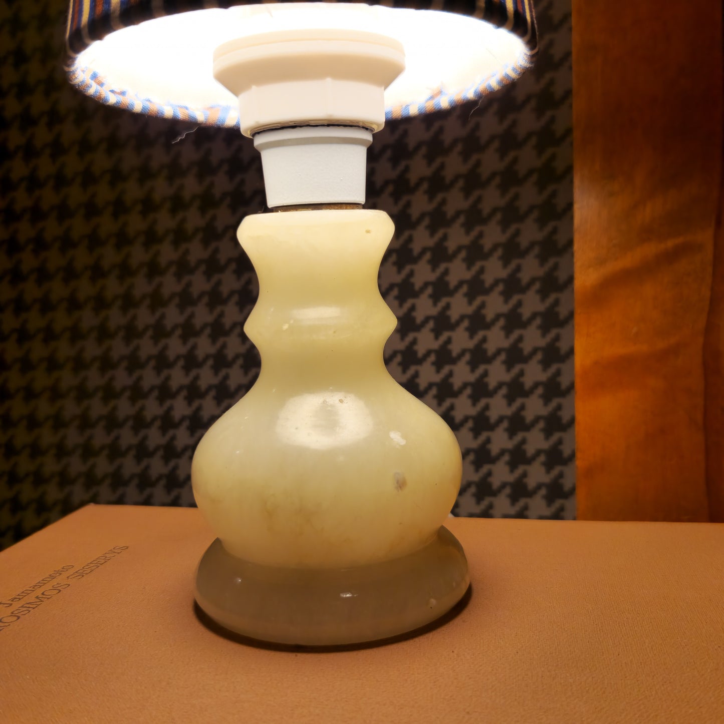Tiny Alabaster Table Lamp