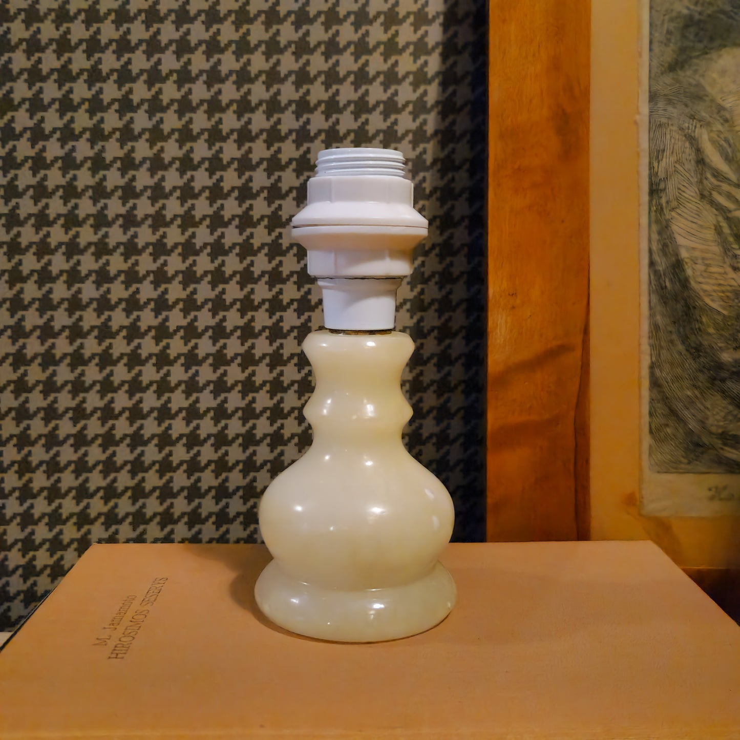 Tiny Alabaster Table Lamp