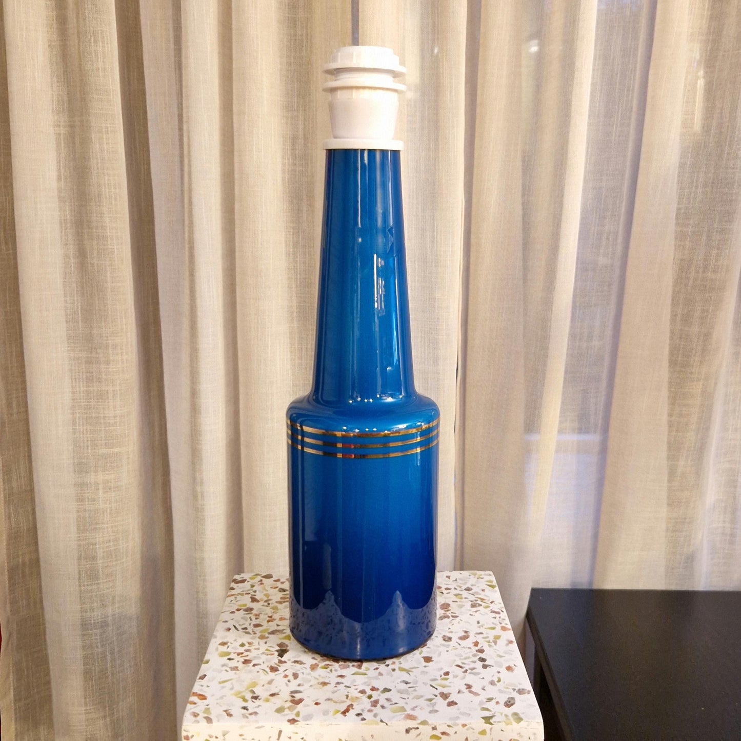 Blue Glass Table Lamp